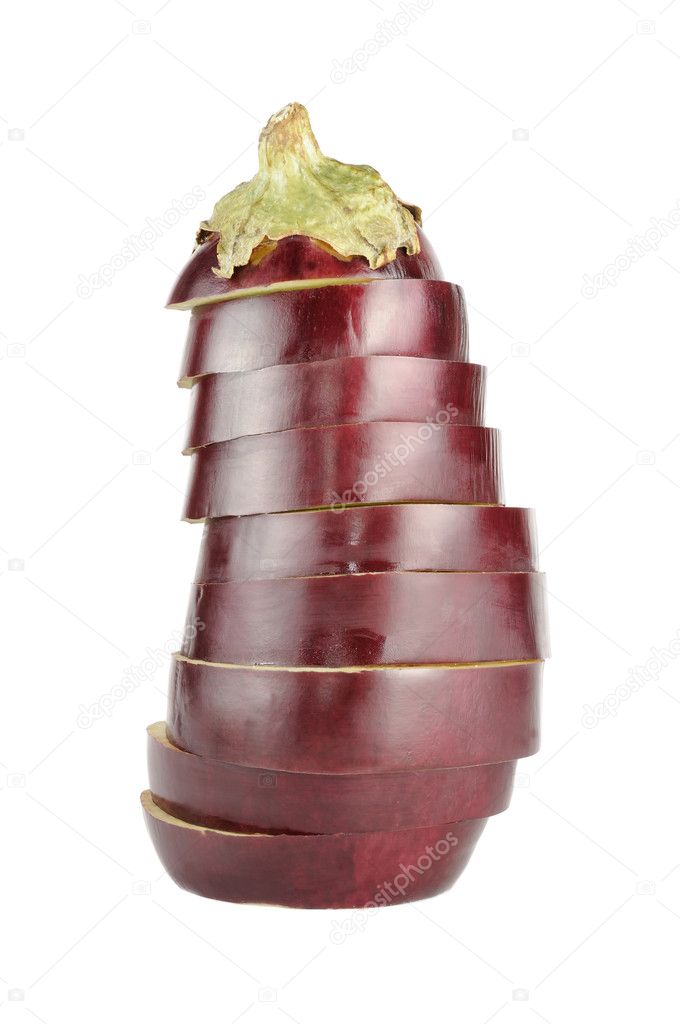 Sliced Aubergine (Eggplant)