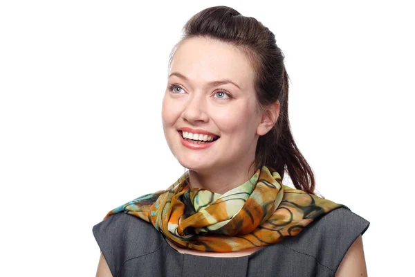 Closeup portrait of a happy young woman smiling — Stock Photo, Image