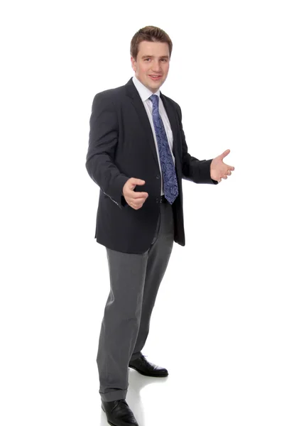 Business man wearing dark suit — Stock Photo, Image