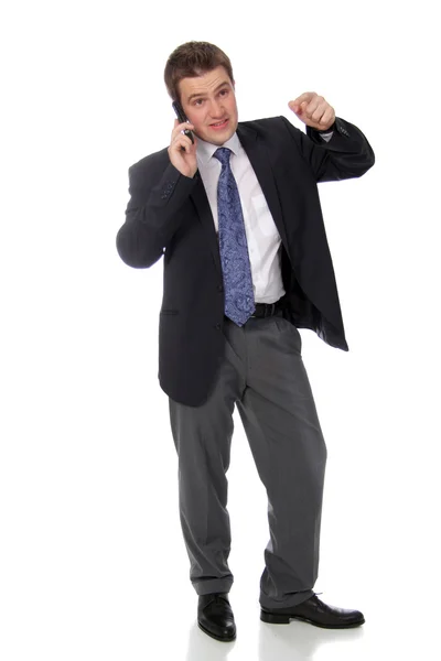 Hombre de negocios y llamando por teléfono —  Fotos de Stock