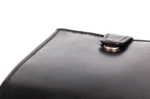 Чорний гаманець — стокове фото