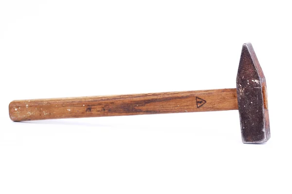 Hamer met een houten handvat — Stockfoto