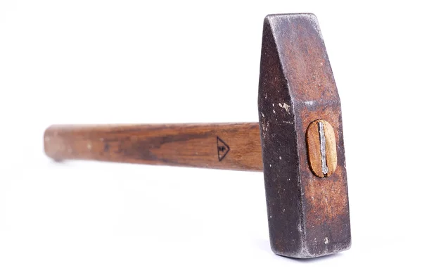 Hamer met een houten handvat — Stockfoto