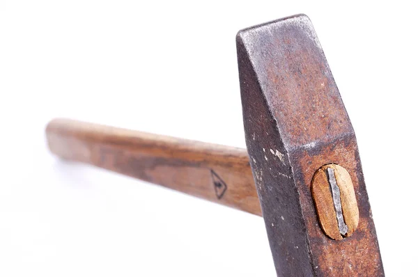 Hammer med trähandtag — Stockfoto