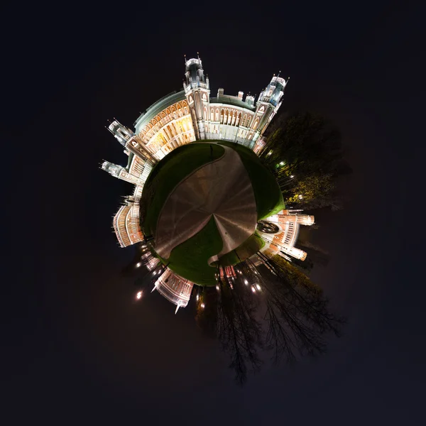 Tsaritsino πολικό Πανόραμα τη νύχτα — Φωτογραφία Αρχείου