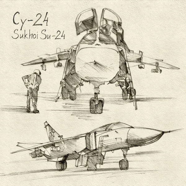 Сухой Су-24 — стоковое фото