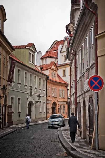 Prágai utca — Stock Fotó