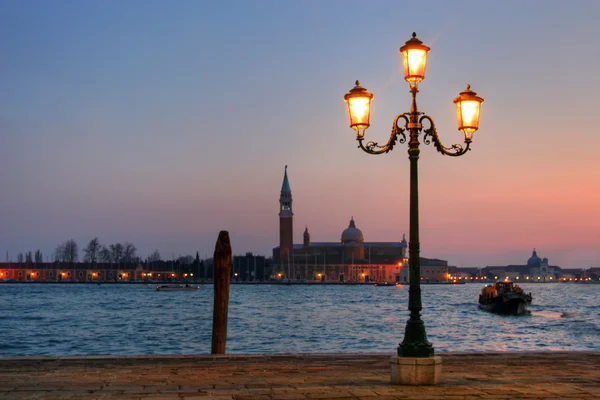 Benátky při západu slunce — Stock fotografie