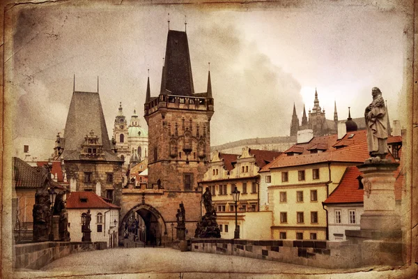 Vintage Praga Zdjęcie Stockowe