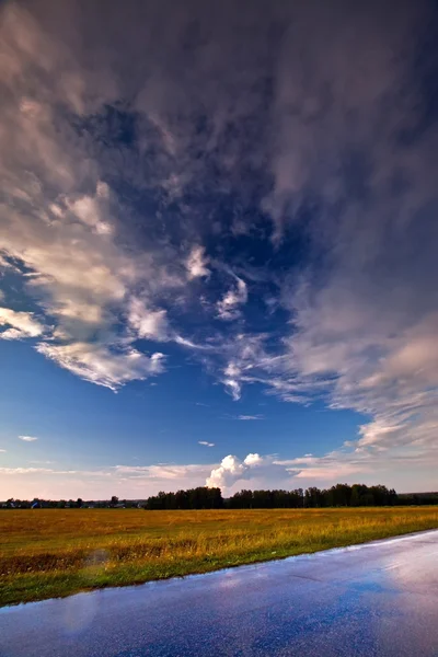 Obloha v polních — Stock fotografie
