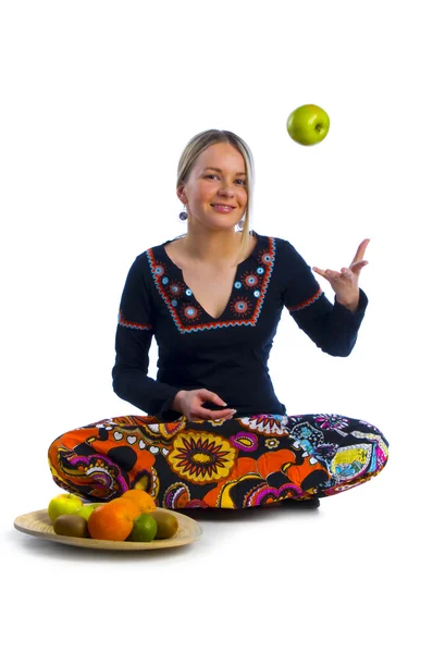 Yoga-Ernährungskonzept — Stockfoto