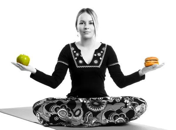 Conceito de comida Yoga — Fotografia de Stock