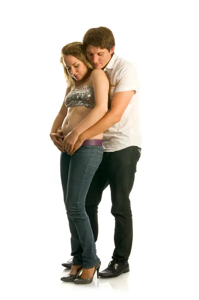 Gelukkig zwangerschap — Stockfoto