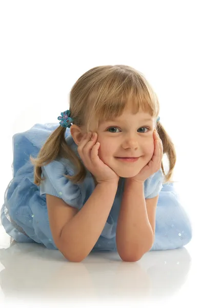 Ευτυχισμένος κορίτσι μικρό — Φωτογραφία Αρχείου
