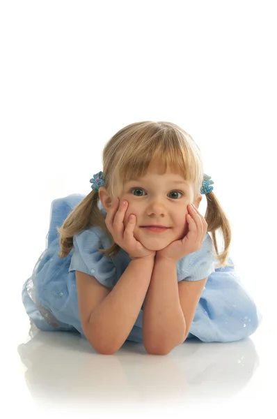 Gelukkig klein meisje — Stockfoto