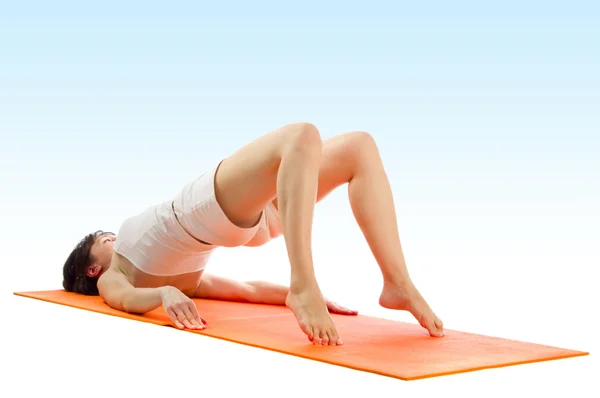 Series of yoga asana photos — Stock Photo, Image