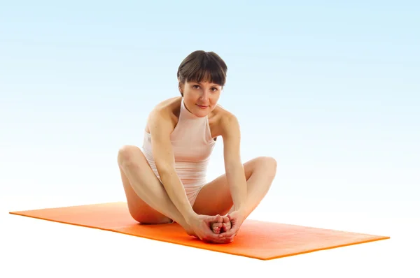 Serie van yoga asana foto 's — Stockfoto