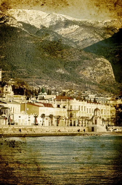 Black sea tourist port, Yalta — Stock Photo, Image