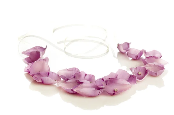 Floristic necklace. Concept of natural beauty — Stock Photo, Image