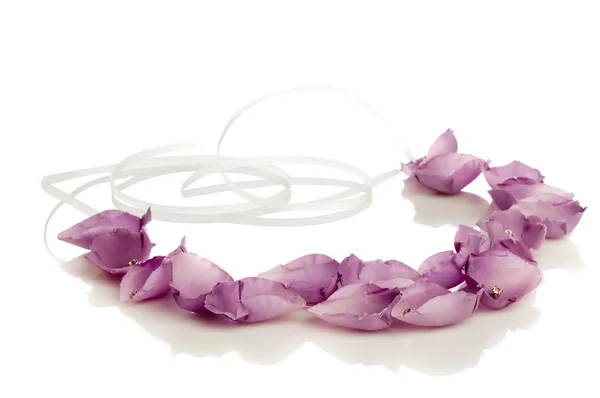 Floristic necklace. Concept of natural beauty — Stock Photo, Image