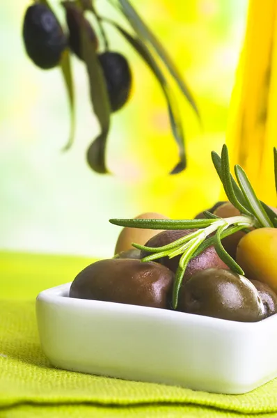 Tasting olive — Free Stock Photo