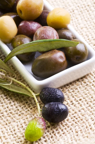 Degustazione olive — Foto Stock