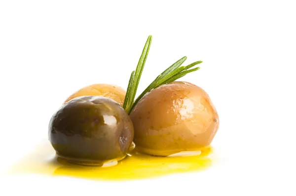 Оливковая изоляция — стоковое фото