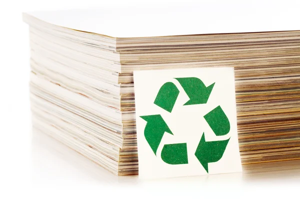Papír újrahasznosítás fogalma — Stock Fotó