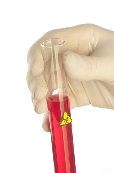 Hand Holding a Test Tube — Stock Photo, Image