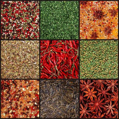 Spices background clipart