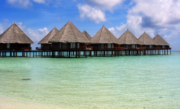 Maldives Village — Stock Photo, Image