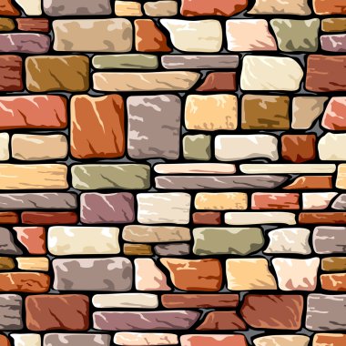 Color stone wall clipart