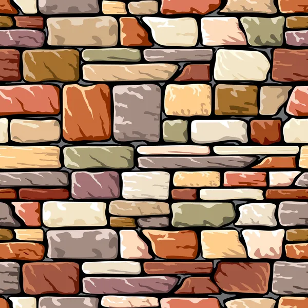 Stenen muur kleur — Stockvector