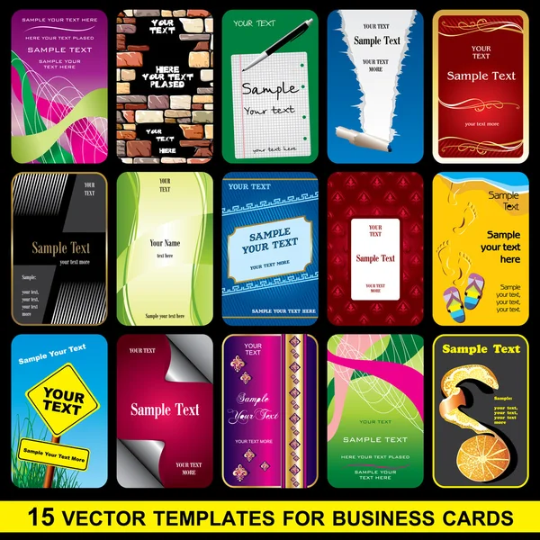 Set Business card — Wektor stockowy