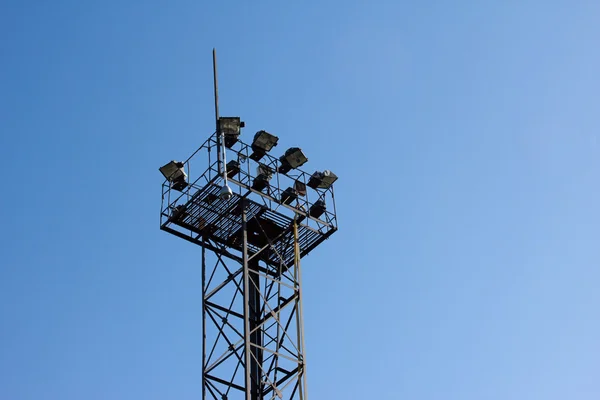 stock image Metal tower on the blue sky