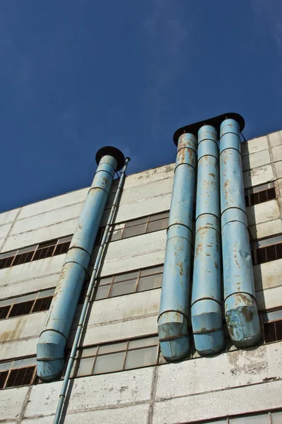 Tubos de fábrica — Fotografia de Stock