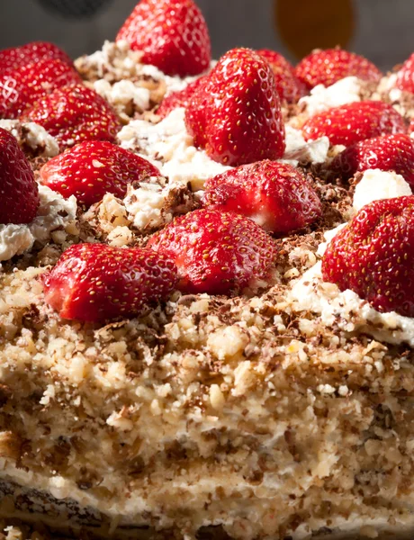 stock image Pie with a strawberry