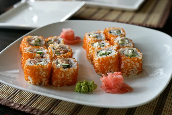 Sushi on a Plate — Stock Photo, Image