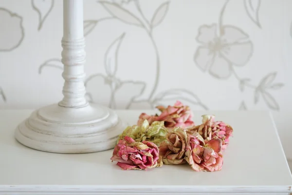 Růže na stůl — Stock fotografie
