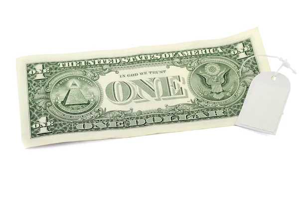 Dolar etykieta — Zdjęcie stockowe