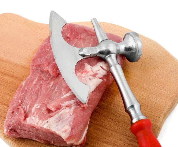 Filet steaks sur la planche — Photo
