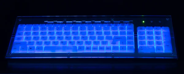 Светящаяся клавиатура — стоковое фото