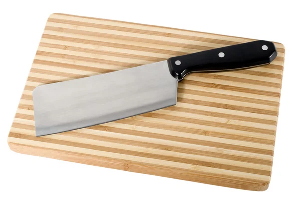 Set knife on cutting board — Stock Photo, Image