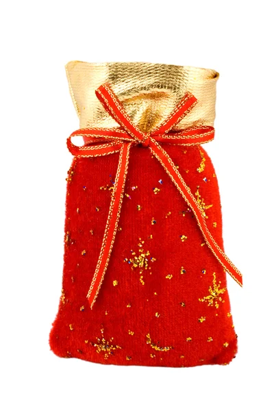 Рождественская сумка Деда Мороза — стоковое фото