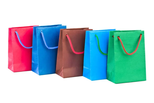 Многоцветные пакеты для покупок — стоковое фото