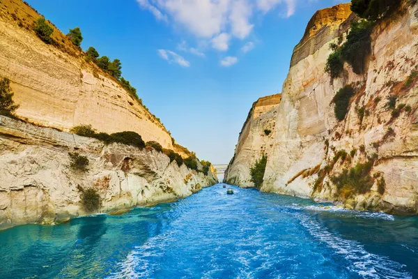 Koryncki kanał w Grecji — Zdjęcie stockowe