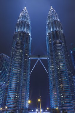 Twin towers at Kuala Lumpur (Malaysia) clipart