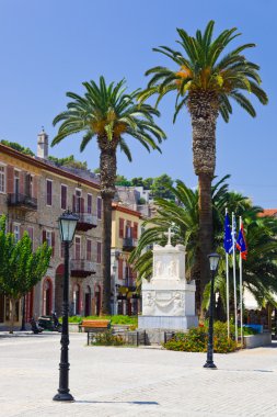 Central square in Nafplion, Greece clipart