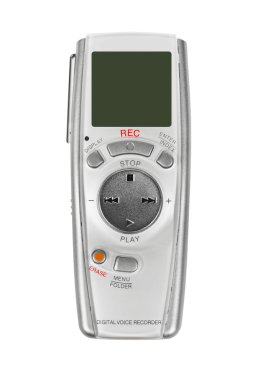 Pocket digital dictaphone clipart