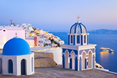 Santorini günbatımı - Yunanistan